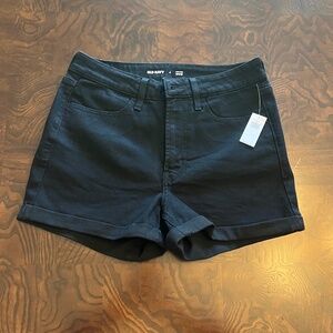 NWT Old Navy High-Waisted Wow Jean Shorts – Black – Size 4